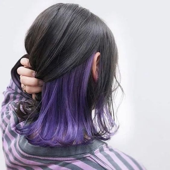 underlight hair violet