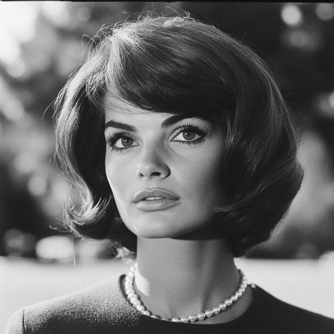 jackie kennedy old money bob hair